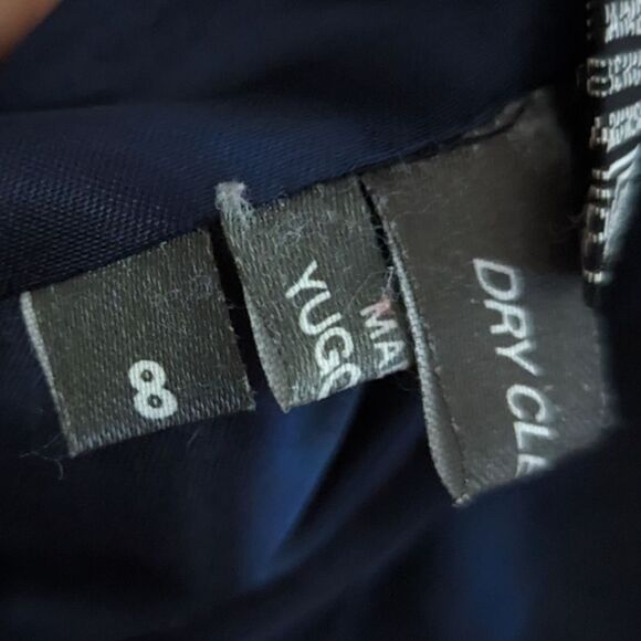 Women's Black Wool Blazer - Giorgio Sant’ Angelo - Size 8 - Single Button - Picture 5 of 8